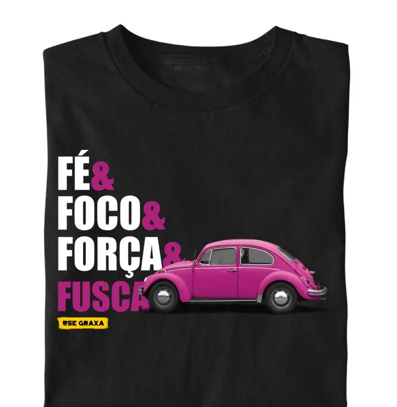 Fé Foco Força Fusca Rosa