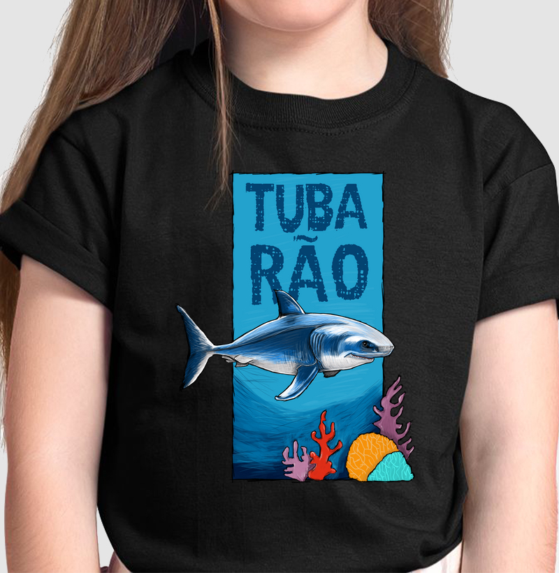 Camiseta Infantil O Tubarão