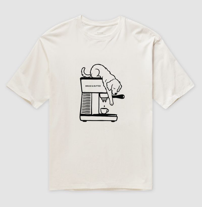 Camiseta Oversized Coffee Lovers Club