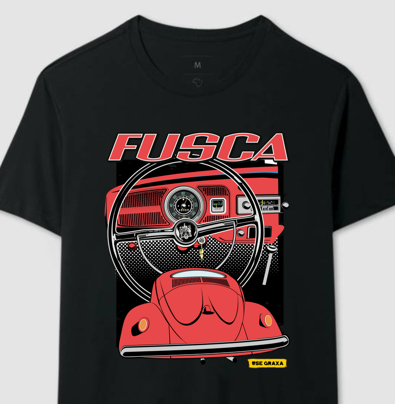 Fusca com Painel Vermelho