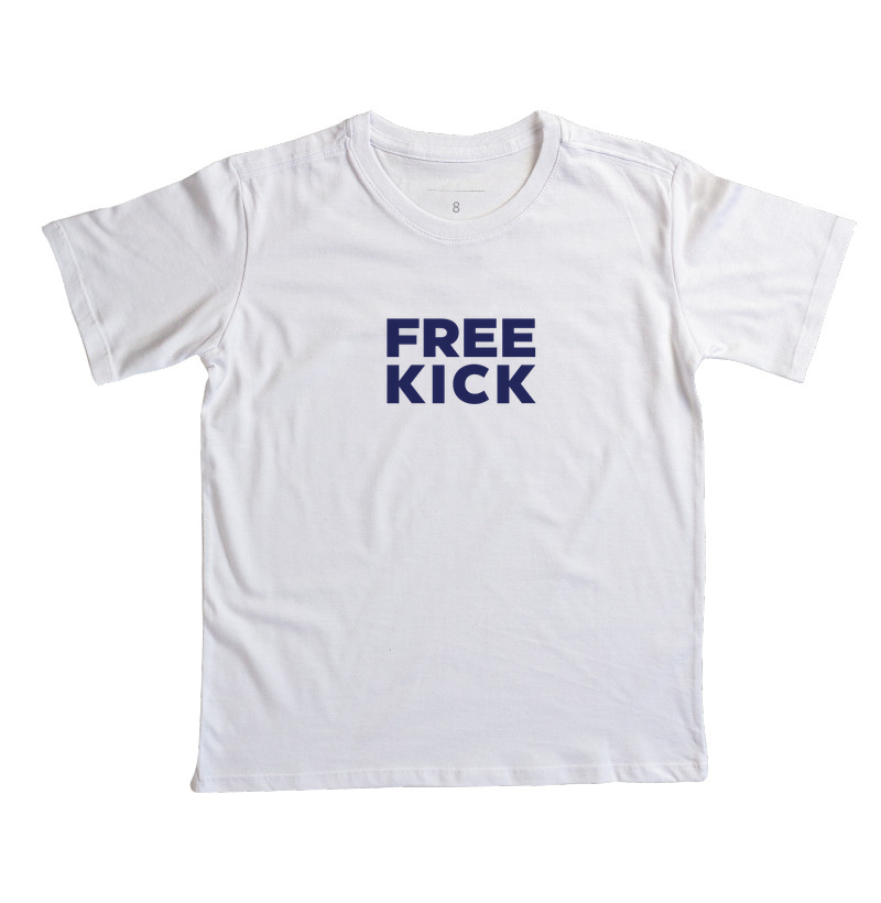 CAMISETA INFANTIL FREE KICK AZUL MARINHO - Camiseta Infantil