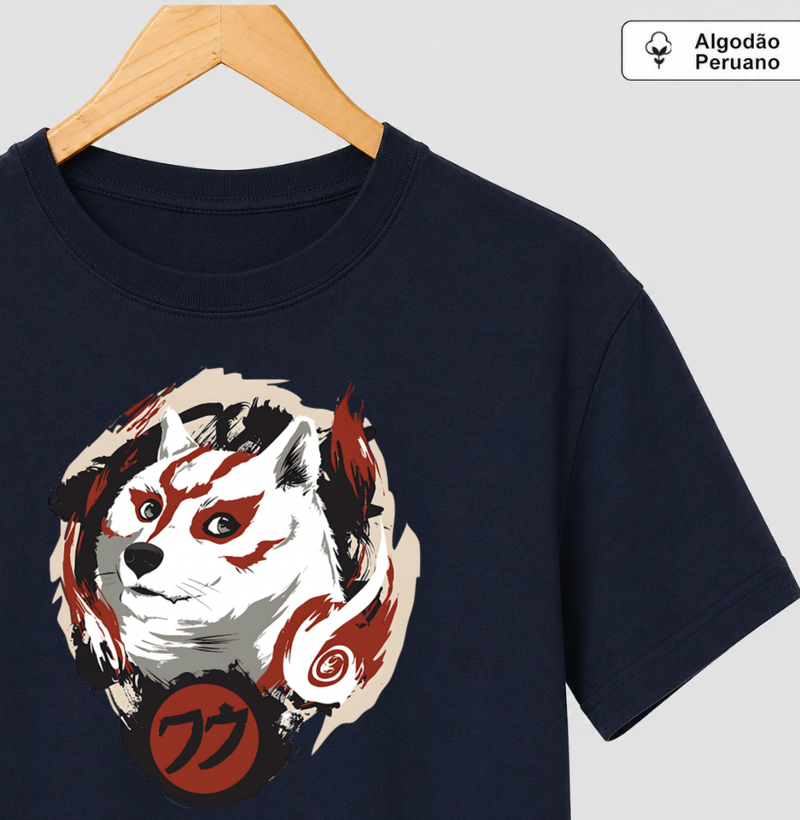 Amaterasu - Doge Coin - Camiseta Algodão Peruano