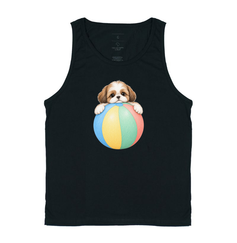 Shih Tzu Filhote Brincando - Regata
