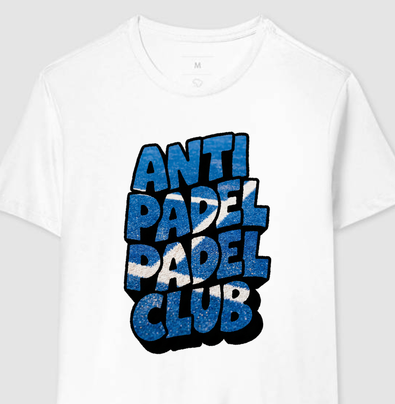 Camiseta Anti Padel Padel Club Quadra Azul