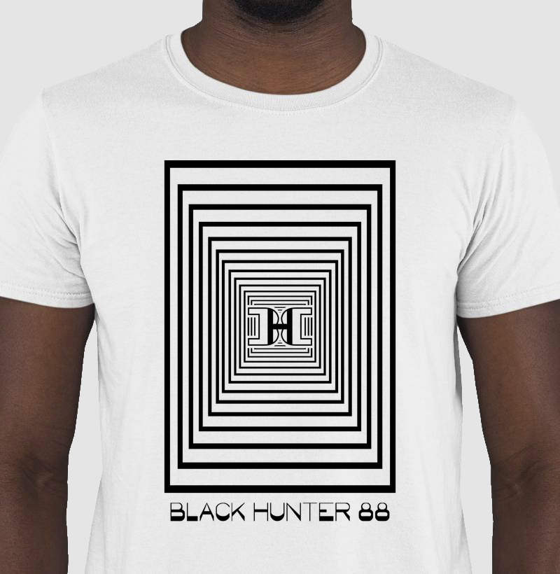 camiseta optical infinity black hunter