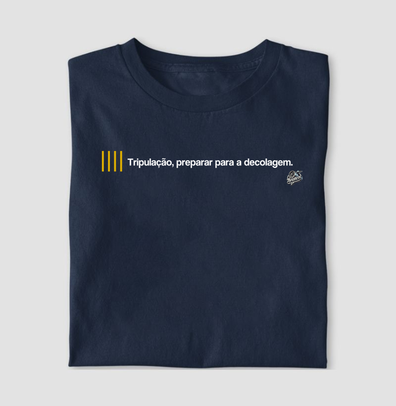 Tripulação preparar para a decolagem 