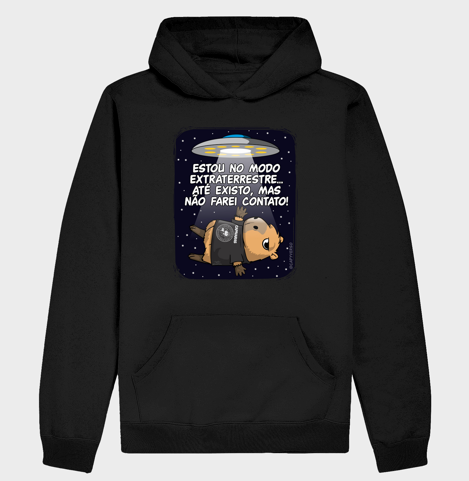 Camiseta Capivara Extraterrestre - Hoodie Moletom