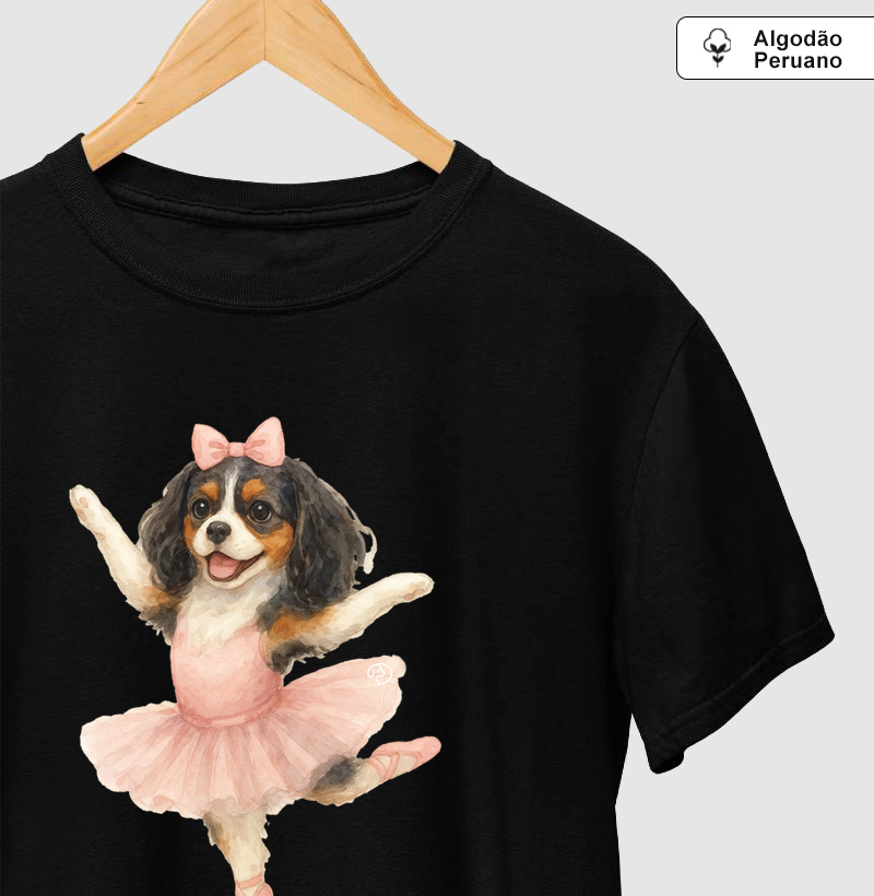 Cavalier Tricolor Balet - Camiseta Algodão Peruano