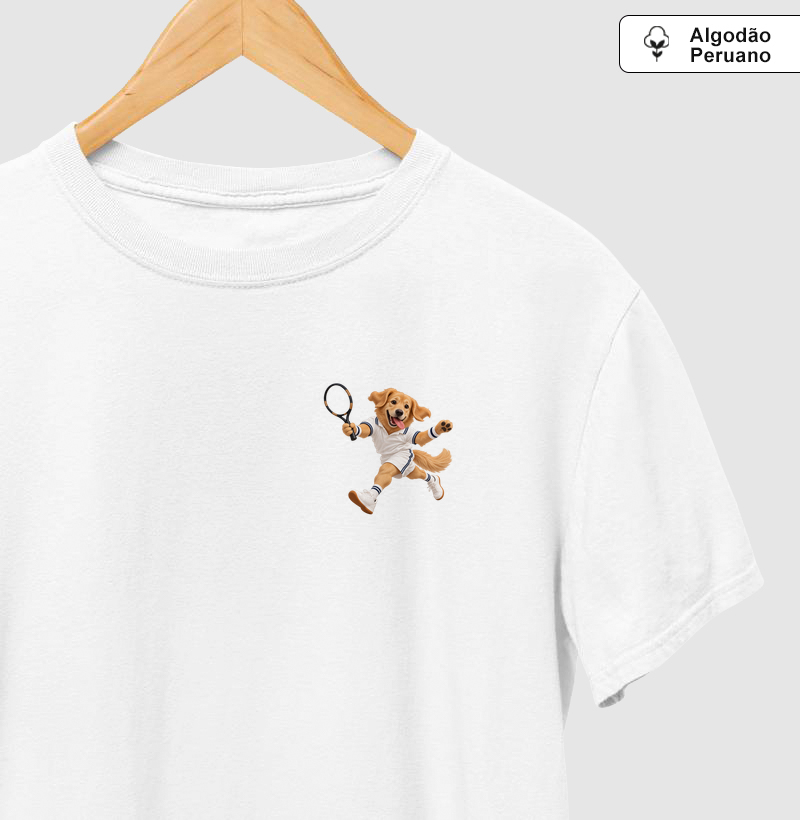 Golden Tenista 2 - Camiseta Algodão Peruano