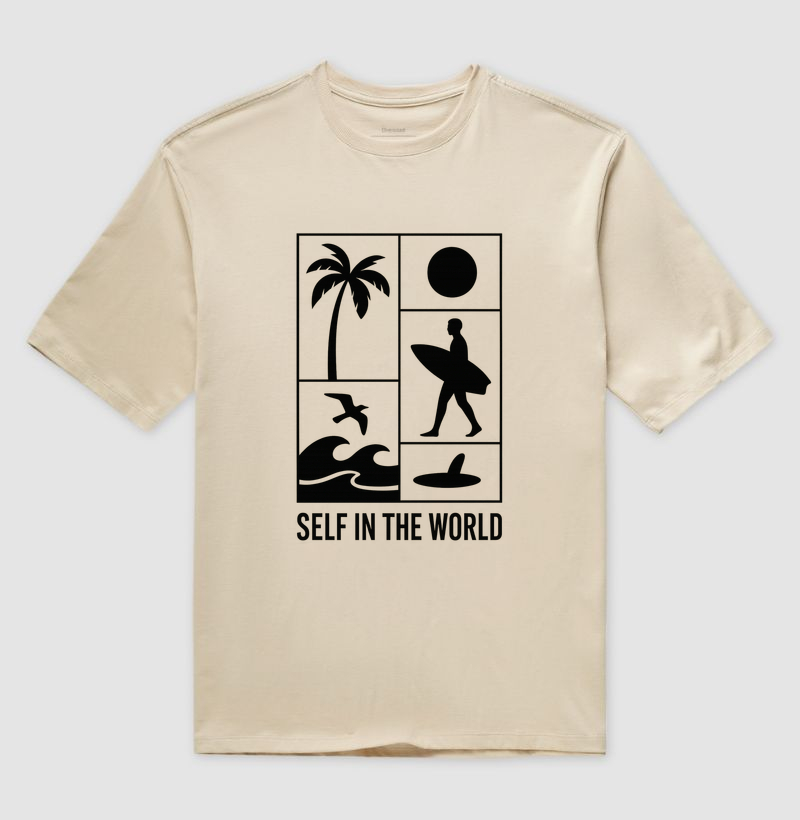 COLLAGE TROPICAL MINIMAL - Camiseta Oversized