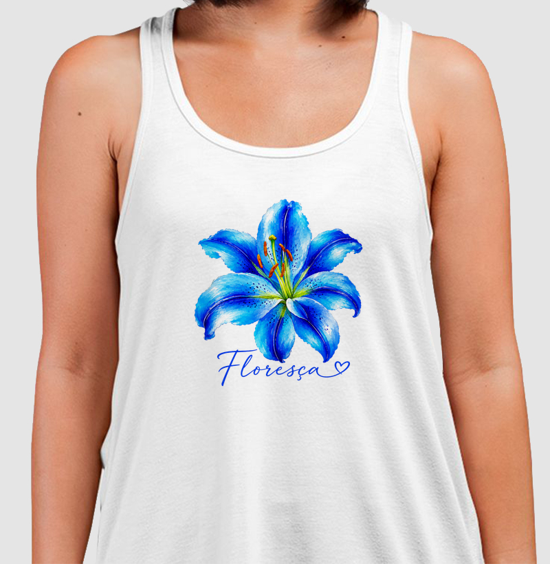 Camiseta Floresça Blue