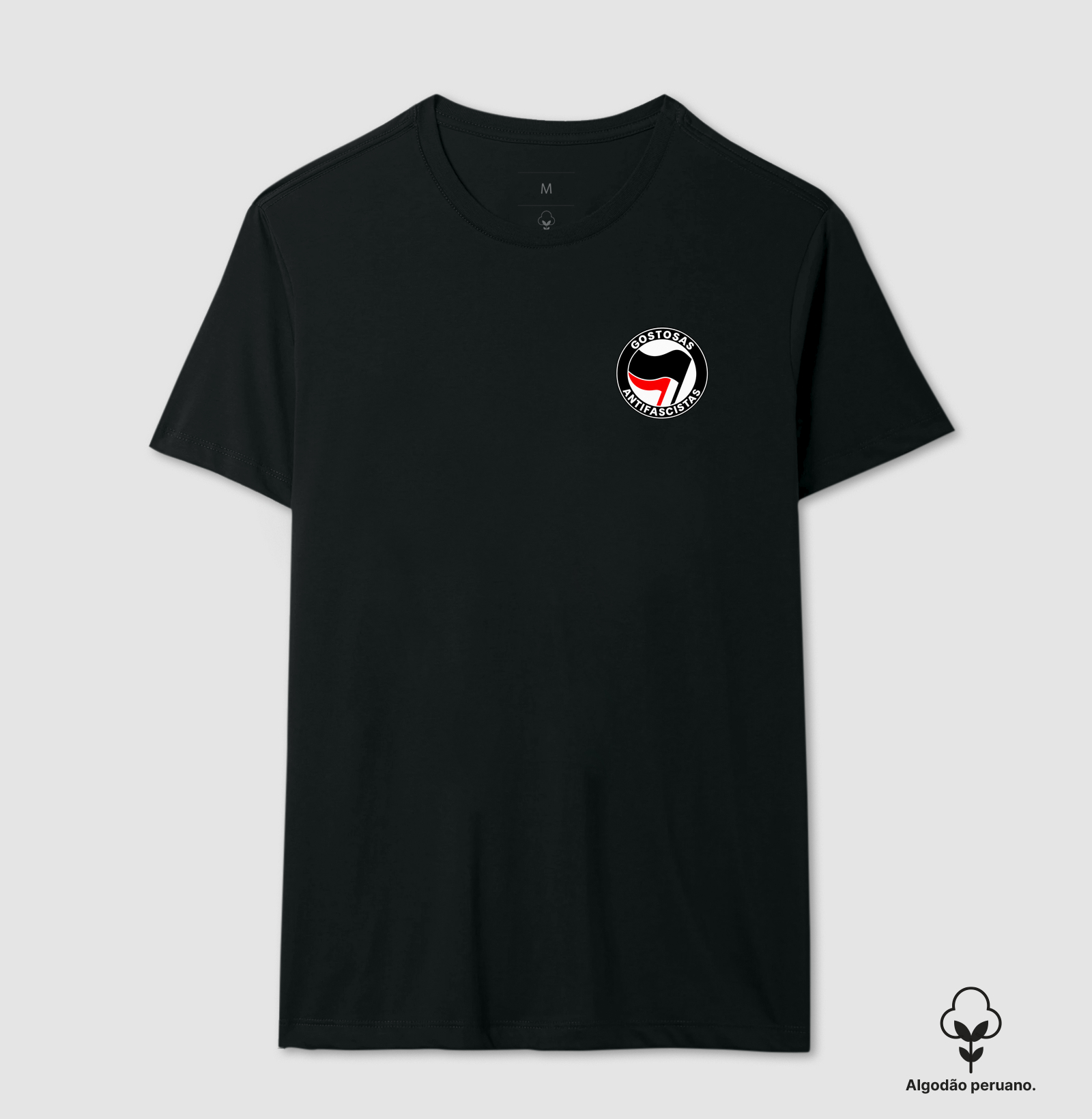 Gostosas Antifascistas - Camiseta Algodão Peruano