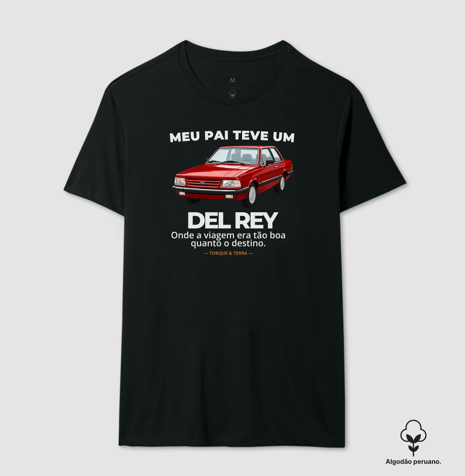 Meu pai teve uma - DEY REY - vinho - Camiseta Algodão Peruano