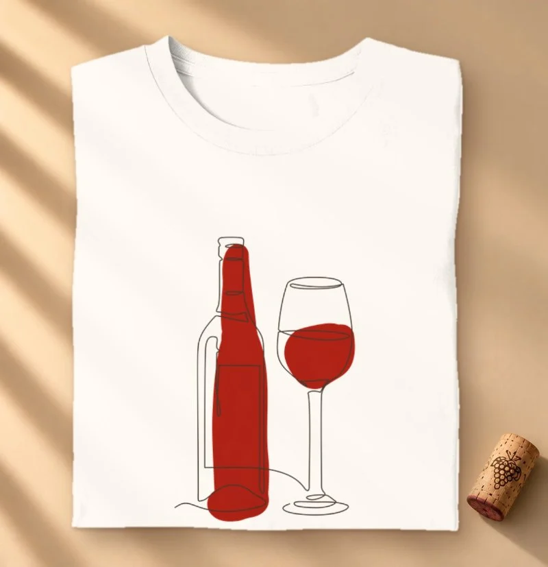 Camiseta Elegância do Vinho
