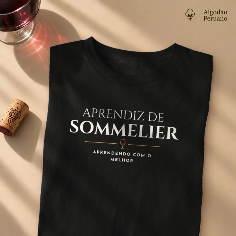 Camiseta Vinho - Aprendiz de Sommelier