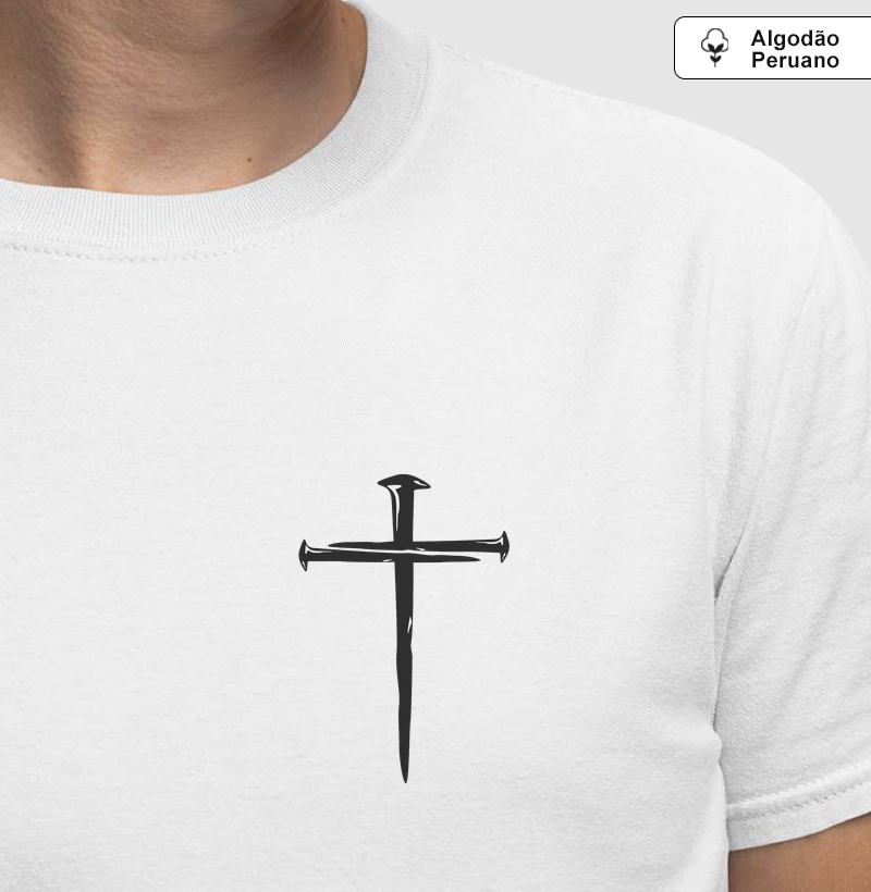 Camiseta Cruz de 3 Pregos – Amor que se entregou por inteiro