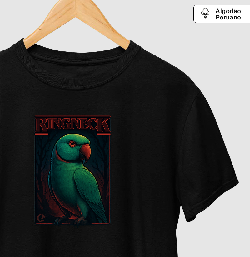 Camiseta Algodão Peruano Ringneck Upside Down