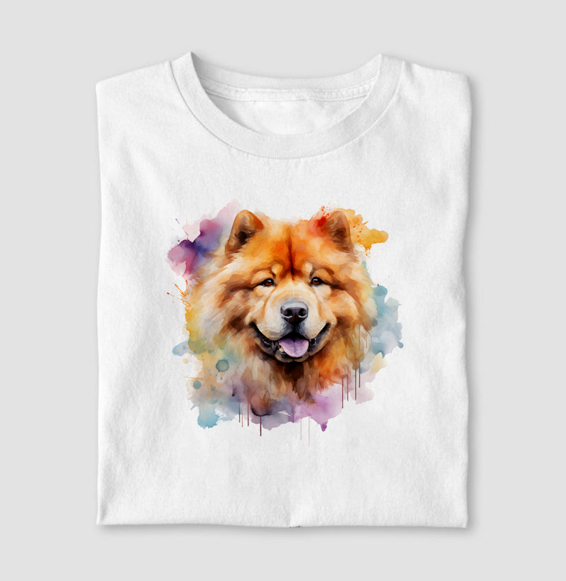 Chow Chow aquarela