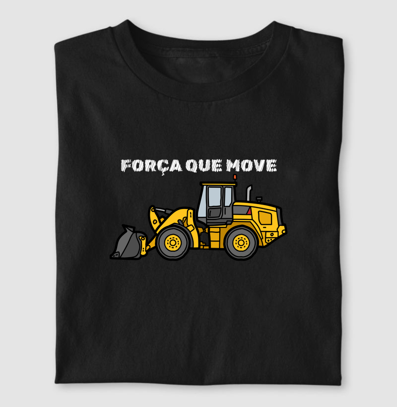pá carregadeira - força que move