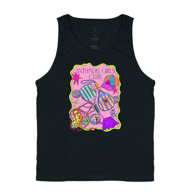 Camiseta Feminina Anti Padel Girls Club Rosa