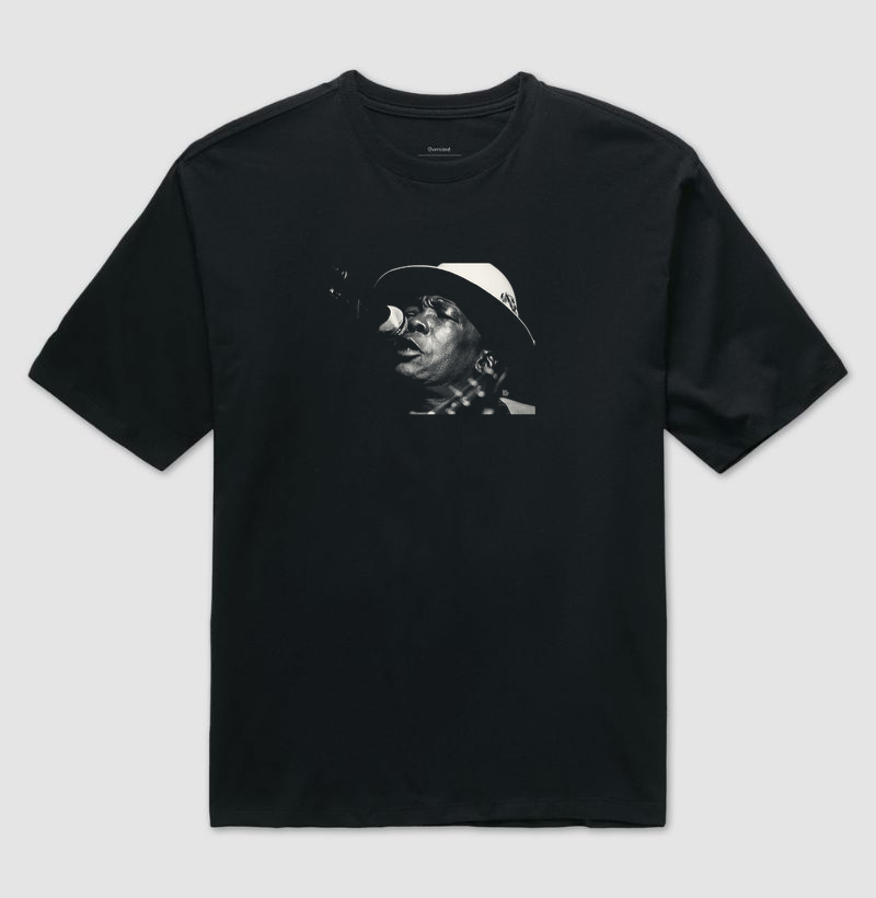 John Lee Hooker, 1978 - Camiseta Oversized