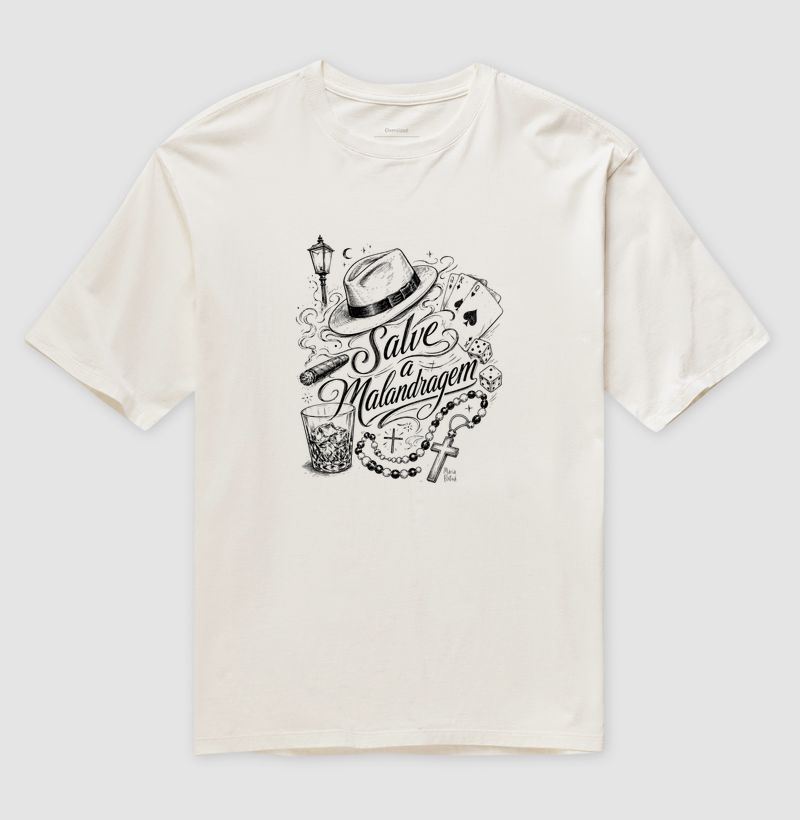 Salve a Malandragem Maria Patuá - Camiseta Oversized