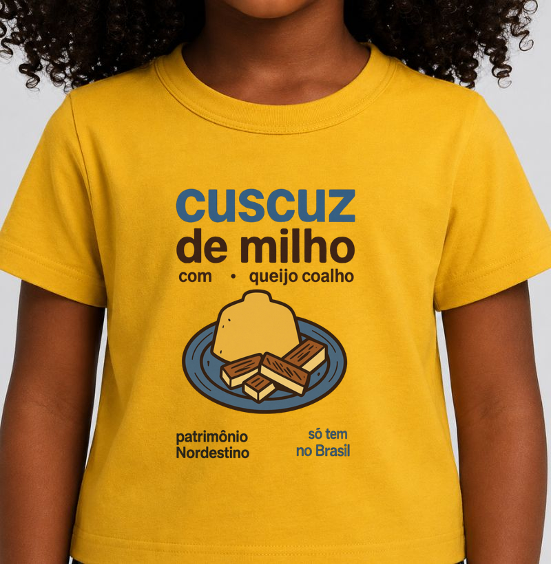 Cuscuz de Milho - Camiseta Infantil