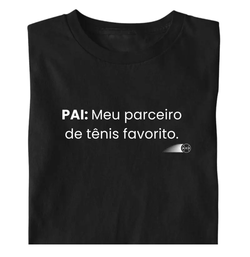 Pai, meu parceiro de tênis favorito