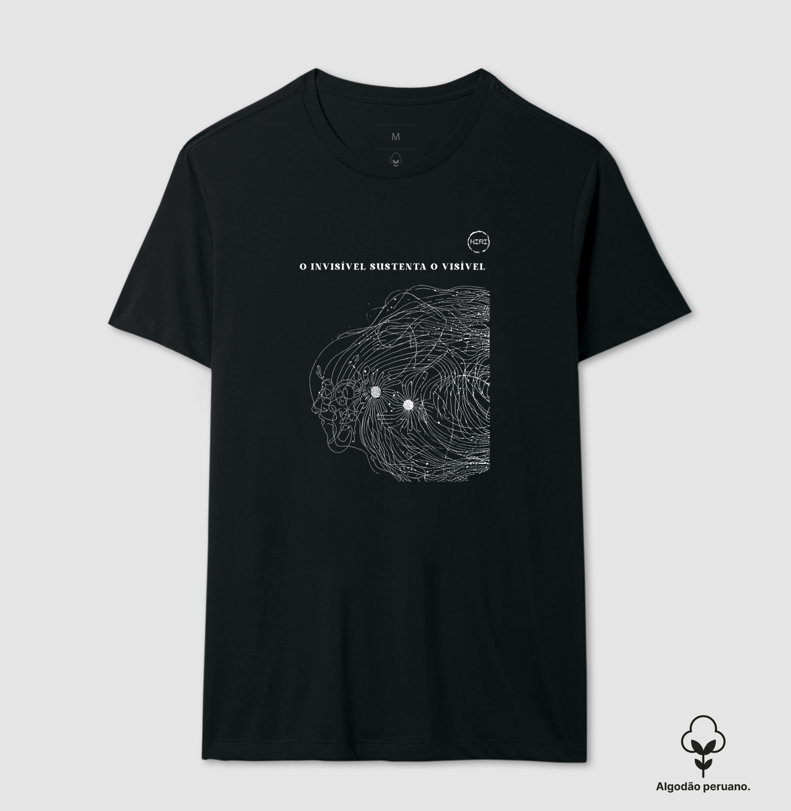 Camiseta Premium KIRI - O invisível sustenta o visível