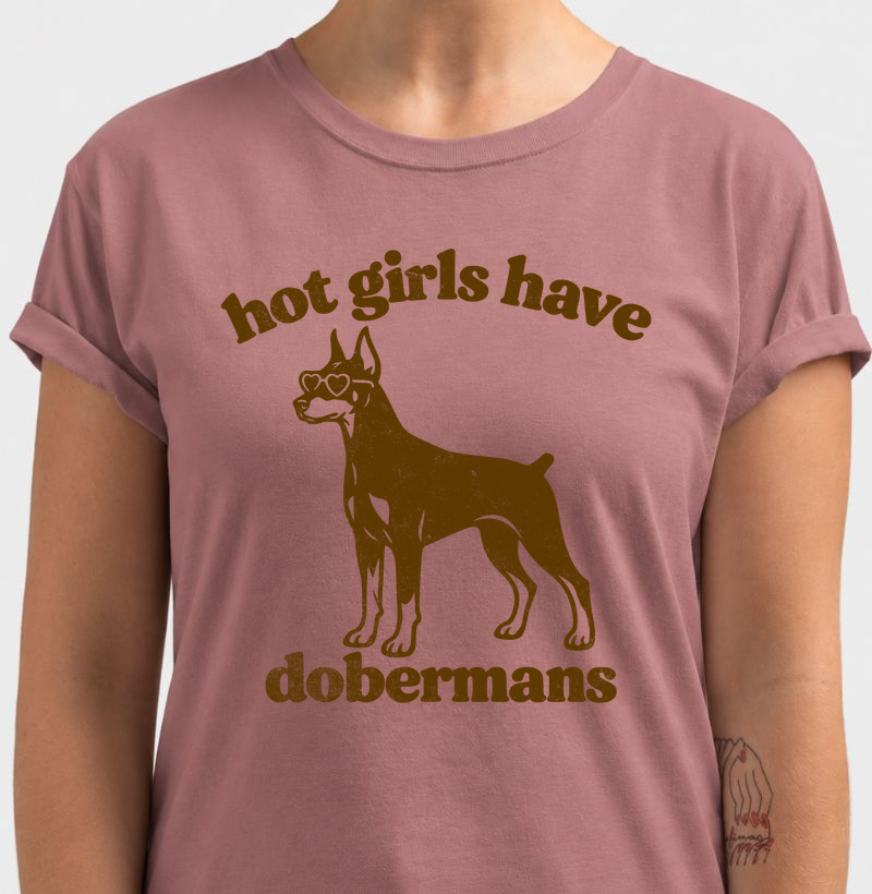 Hot girls have dobermans