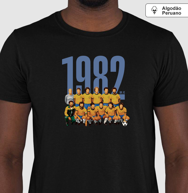 Camiseta Algodão Peruano - RIP - 1982