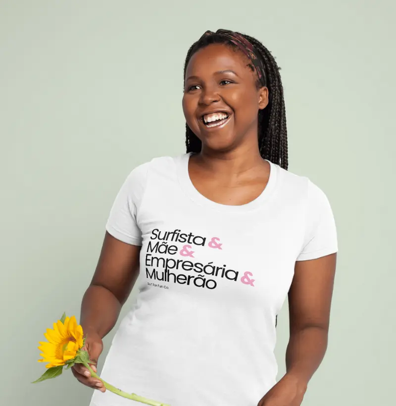 Surfista. Mãe. Empresária. Mulherão