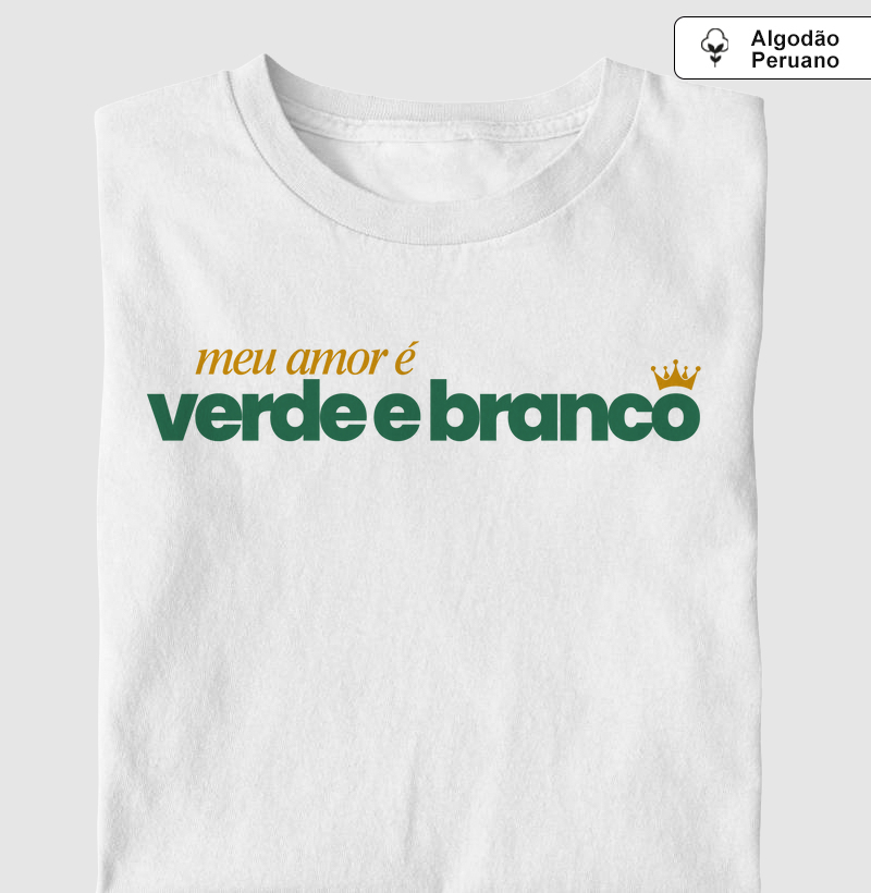 Algodão Peruano - Meu amor é verde e branco