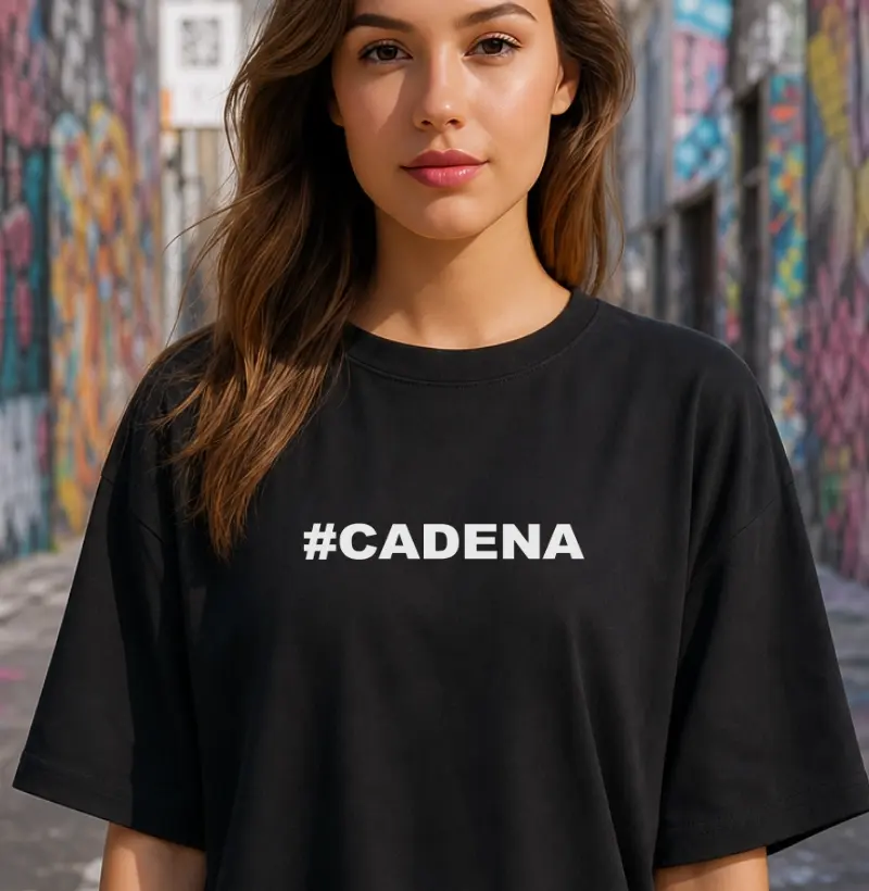 Camiseta Oversized Falésia & Magnésio | Hashtag Cadena