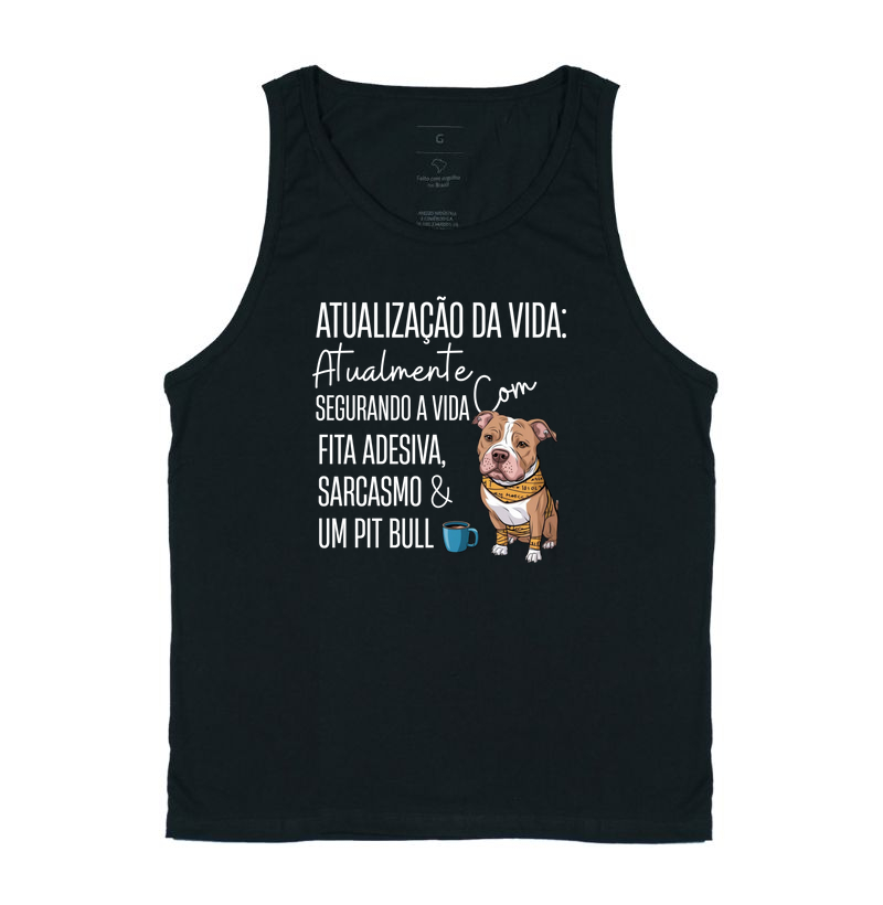 ATUALIZAÇÃO DE VIDA: ATUALMENTE SEGURANDO A VIDA COM FITA AESIVA SACARSMO E UM PITBULL