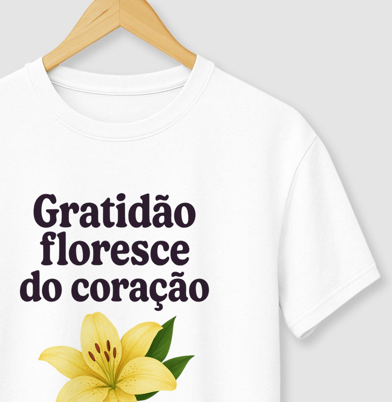 Gratidão que floresce do coração
