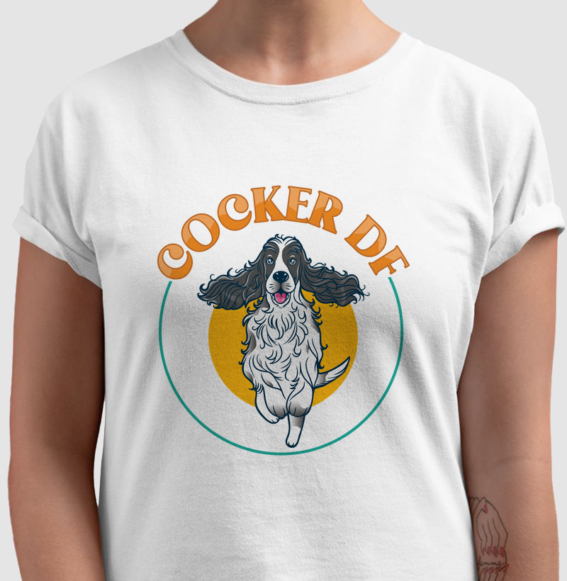 Camiseta Departamento Cocker Spaniel Inglês 