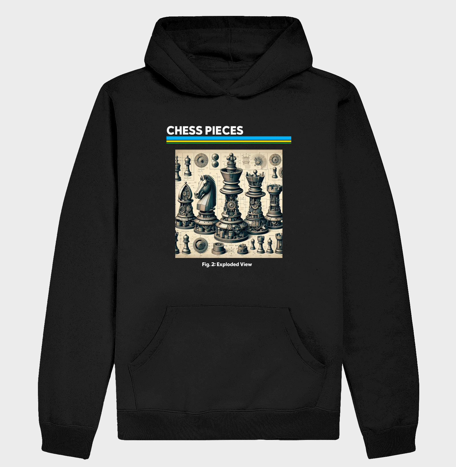 Chess Pieces - Exploded View