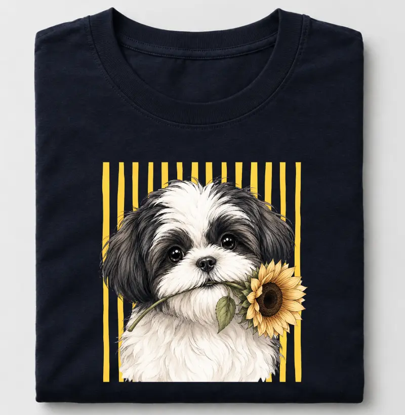 Girassol de Shih Tzu II - Camiseta