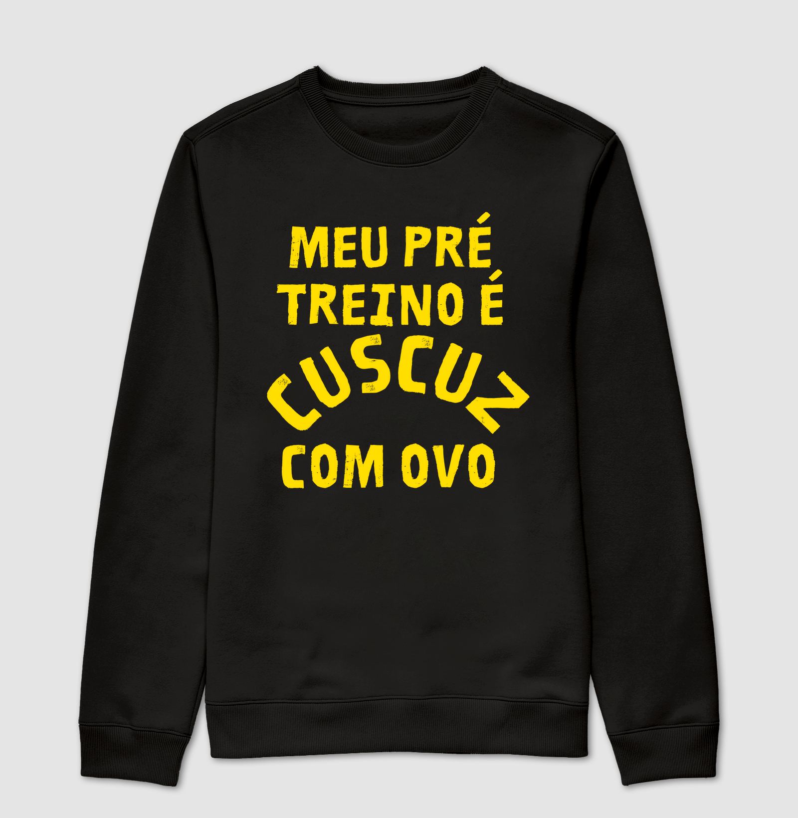 Meu pré treino é cuscuz com ovo