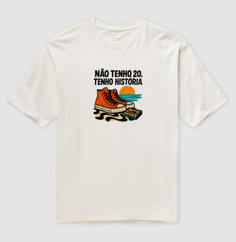 Camiseta Oversized Tenho História | Posto80