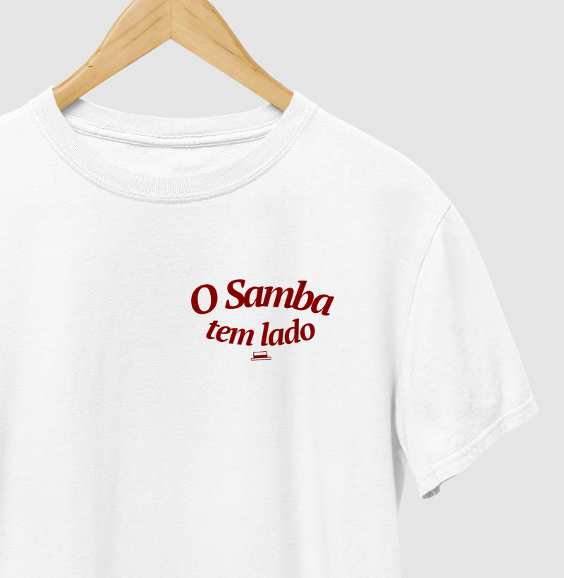 O Samba tem lado (peito) - Camiseta