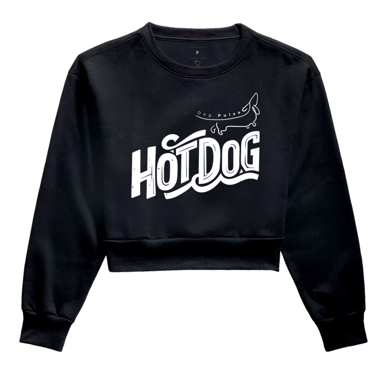 Cropped Moletom Dog Pulse Hot Dog - Puro Ketchup