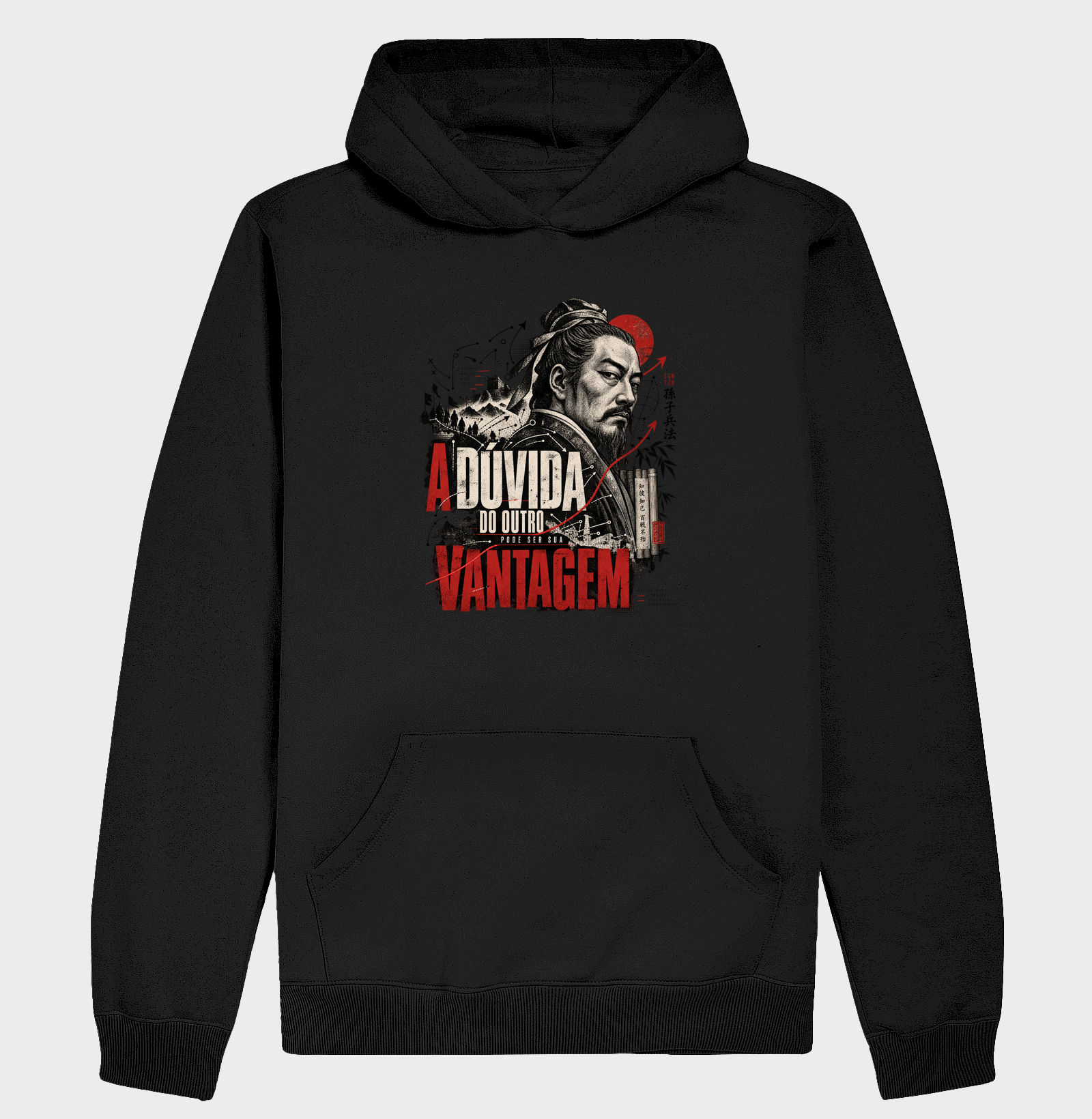 Sun Tzu - A Dúvida do Outro Pode Ser Sua Vantagem - Hoodie Moletom