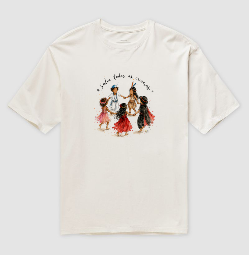 Salve Todas as Crianças Maria Patuá - Camiseta Oversized