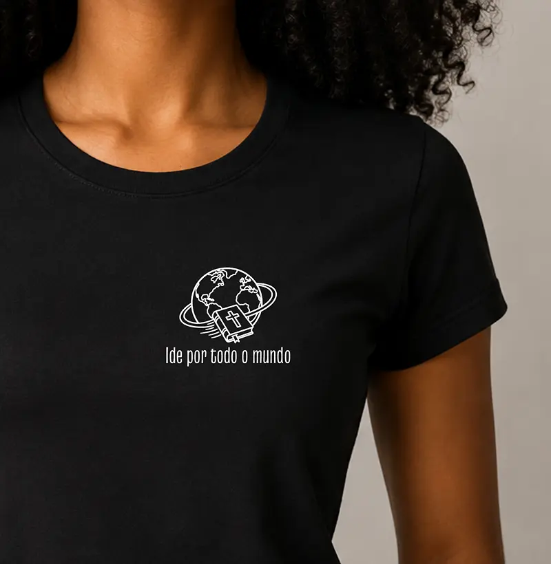 Camiseta Fem. Ide Por Todo o Mundo - Camiseta