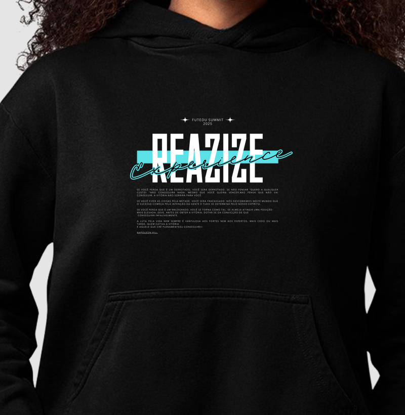 REALIZE EXPERIENCE 01 – EDIÇÃO INAUGURAL (Hoodie Moletom)
