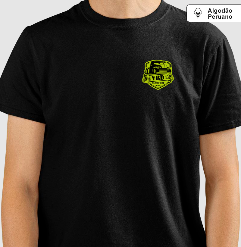 Camiseta VRD Cia Cervejeira Estampa Verde Bolso