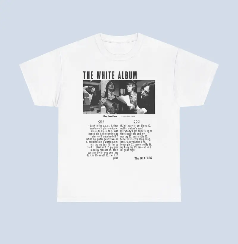 Camiseta White Album CDs White