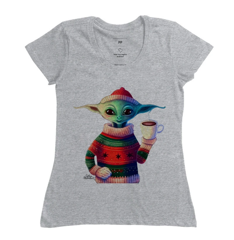 Alienigena bebendo café